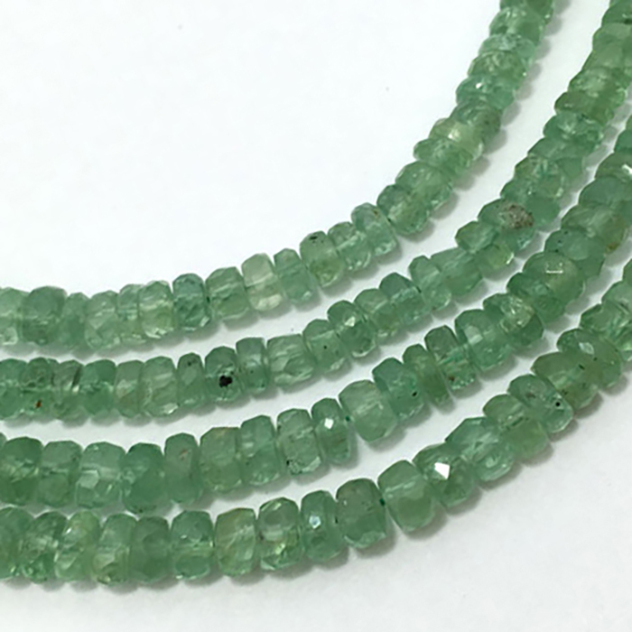 Green Kyanite Smooth Rondelle Beads, hot 4.5 mm to 6 mm, Kyanite Jewelry Handmade Gift For Women, 8 Inches/ 18 Inches Strand, Price Per Strand